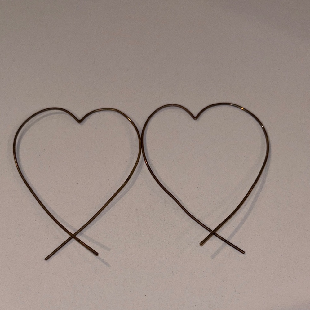 Wire Heart Earrings